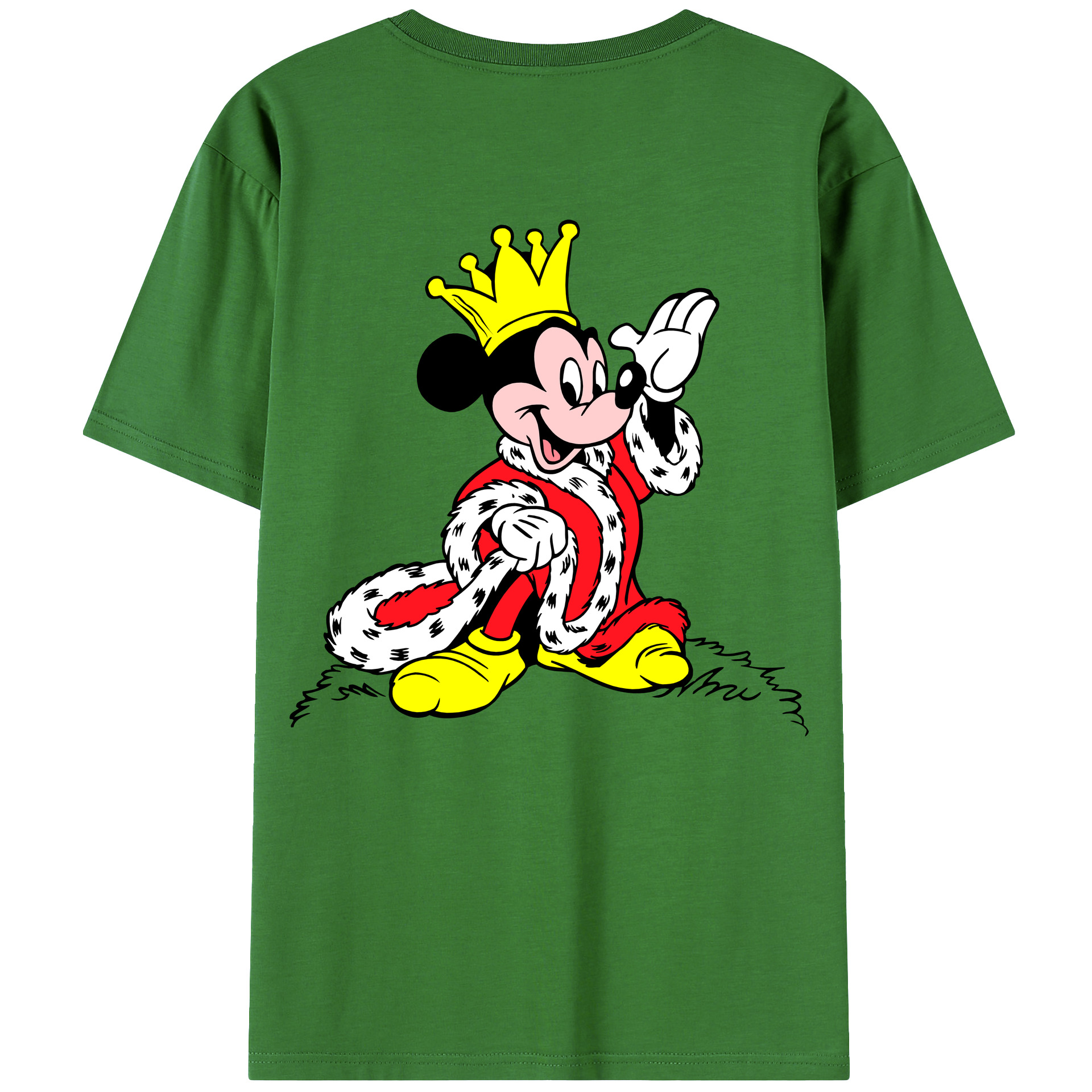 （画像用） ミッキーマウス Mickey Mouse レディース半袖Tシャツ(バックプリント)
